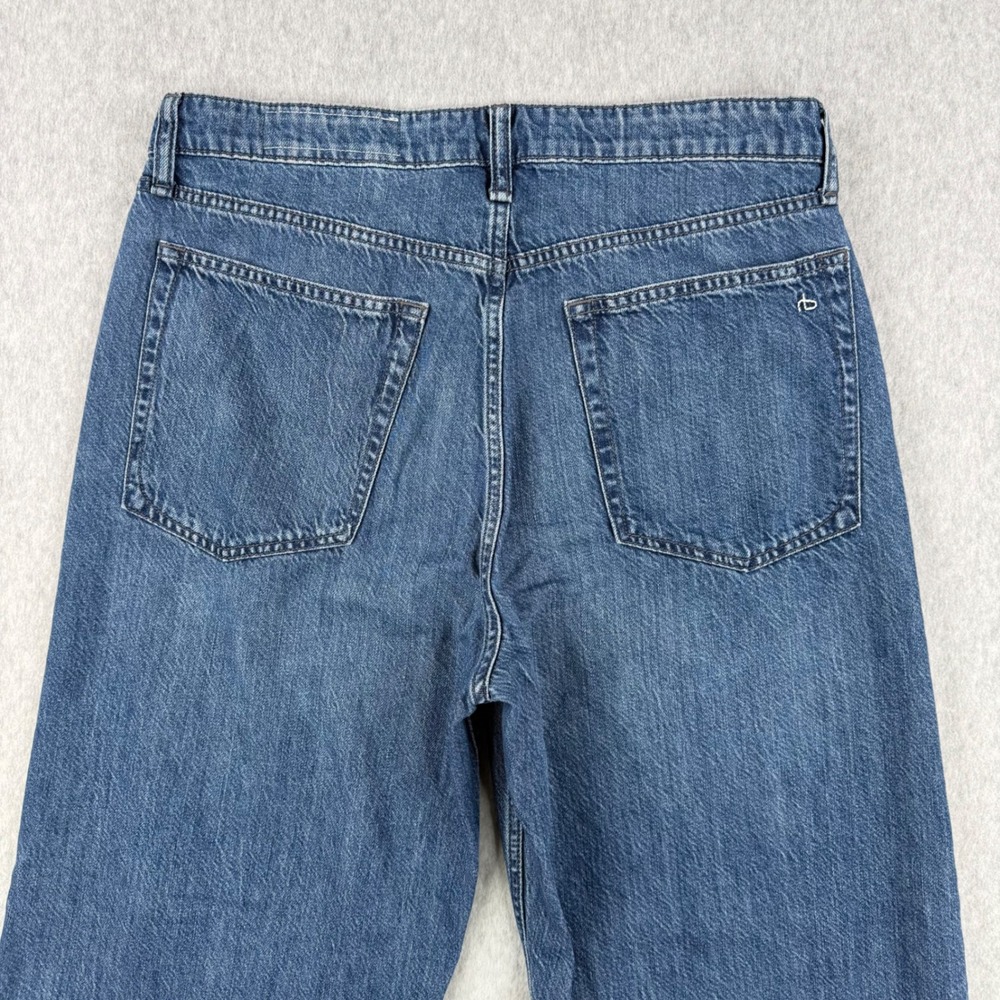 Rag & Bone Jeans Women 29 Medium Wash Lori Full Length Wide Leg Stretch Denim - Picture 5 of 14